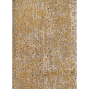 Alfombra Kavi Ivory de Lana y Seda de Bambú Anudada a Mano, Diseño Teoría del Caos, Rectangular Abstracto para Sala de Estar, Pasillo, Esk-632(Fr) - Product Image 3