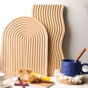 Zig Zag Shape Nueva bandeja de madera para servir comida Plato de diseño único para fiestas de catering y uso doméstico - Product Image 4