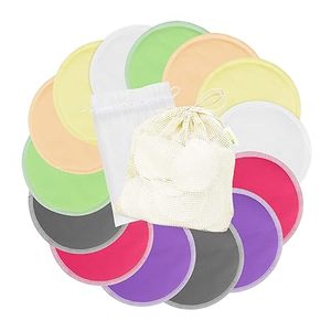 Coussinets d'allaitement en bambou-Lot de 10 coussinets de mamelon antidérapants réutilisables pour l'allaitement Nouvelles mamans Postpartum Essentials - Product Image 2