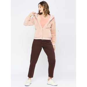 Más exigentes Venta caliente Descuento superior Ropa de mujer Sudaderas con capucha cortas de dos piezas Conjunto de chándales Sudaderas con capucha recortadas para mujer - Product Image 2