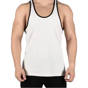 Custom Design <b>Men's</b> High Quality Knitted Tank Top Comfortable Fitness Gym Sports Casual Breathable <b>Singlet</b> Bodybuilding High - Product Image 2