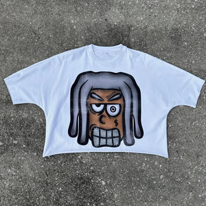 T-shirts personnalisés en jersey 100 % coton 300g, coupe ample et oversize, style streetwear, imprimés numériquement, écologiques - Product Image 2