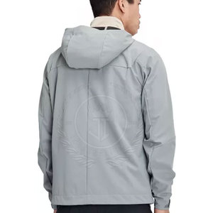 Outdoor Men's <b>Winter</b> Windbreaker <b>Jacket</b> for <b>Running</b> Training Customizable Front Logo Breathable Eco-Friendly Nylon/Polyester - Product Image 2