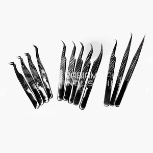 Pinzas de Aislamiento para Extensión de Pestañas RMI Profesionales de 90 Grados, de Acero Inoxidable Rosa, con Puntas de Fibra - Product Image 6