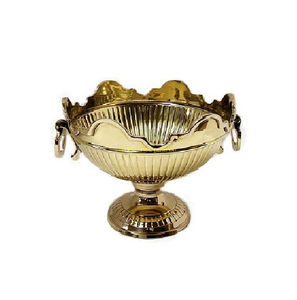 Cuenco de pedestal de plata martillado hecho a mano decorativo Metal fruta ensalada postre servir cuenco elegante centro de mesa para boda Hotel - Product Image 3