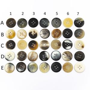 Boutons en corne de buffle naturelle, finition colorée, pour accessoires vestimentaires, haute qualité - Product Image 6