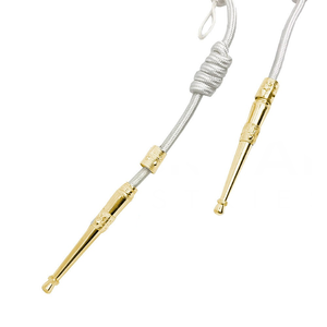 QUICK WAY INDUSTRIES OEM Aiguillettes Tips Service Uniform Bullion <b>Wire</b> Cords Single Strap Event High Quality Golden Tips Shine - Product Image 6