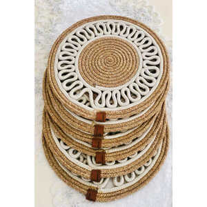 Premium 90% Polyester 10% Cotton Multi-Color 1-Piece <b>Round</b> <b>Placemat</b> Set 33 X 33 Inches - Product Image 5