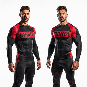 BJJ เสื้อกันผดผื่นระบายอากาศอุปกรณ์ฝึก MMA พิมพ์ซับลิเมชันทนทานสำหรับยิมและศิลปะการต่อสู้ - Product Image 2