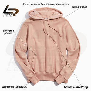 Vente en gros de pull à capuche en polaire OEM de haute qualité pour hommes, broderie personnalisée, impression bouffante, motif solide 100% coton imperméable - Product Image 2