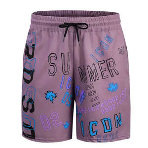 Vêtements de plage de luxe personnalisés à prix de gros Short de plage de couleur unie Short de bain pour hommes - Product Image 4