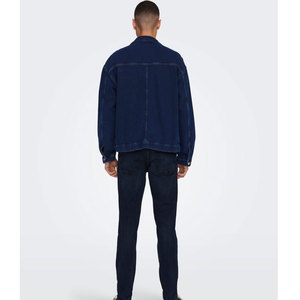 Veste en jean surdimensionnée pour hommes pour la saison d'hiver respirante grande taille à des prix abordables vente en gros - Product Image 2