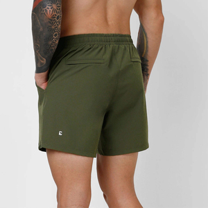 Shorts de sport vert personnalisés pour hommes, taille à cordon de serrage, entraînement athlétique, musculation, décontracté, coupe ajustée, confortable, bas d'été - Product Image 3