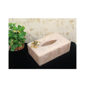 High End Stylish Resin Tissue Dispenser Box With Glossy Lacquer Finish For Premium Gift Use At Wholesale Price by Tradebit - Product Image 2
