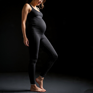 High Elastic Waist <b>Leggings</b> <b>With</b> <b>Pocket</b> Pants Full Length Yoga Maternity <b>Leggings</b> Capri Pant <b>Ladies</b> - Product Image 3
