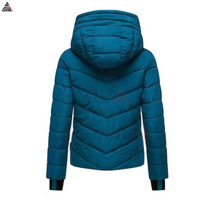 Factory Made New Arrival <b>Women</b> Puffer <b>Jacket</b> Sheep Skin Cotton Hooded Breathable <b>Lightweight</b> Outdoor Wear - Product Image 5