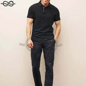 Camisa con estampado de logotipo bordado para hombre Oem 100% algodón liso tela Polo camisetas logotipo personalizado Polo camisa hombres algodón - Product Image 2