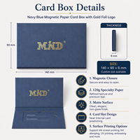 Boîte en carton magnétique personnalisée avec logo en feuille d'or, finition mate, pour emballage de cartes RFID NFC, cartes-clés d'hôtel, cartes de membre, cartes-cadeaux
