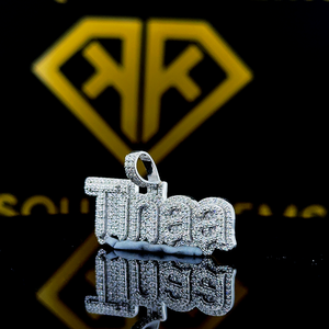 Pendentif Hip Hop personnalisé avec numéro, personnalisez votre lettre, pendentif Hip Hop pour homme avec numéro, pendentif en moissanite, bijoux Hip Hop Ice Out - Product Image 2