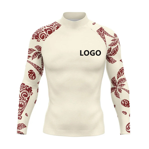 Sublimación personalizada impresa upf50 + camisa de compresión de manga larga protección UV rash guard traje de baño rashguard camisetas de surf - Product Image 6
