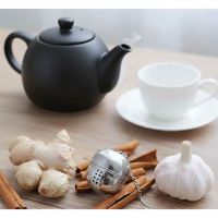 Infuseur à thé en acier inoxydable écologique, grand infuseur sphérique avec un design moderne pour les tisanes