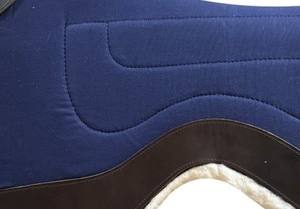 แผ่นรองอานม้าแบบตะวันตกสำหรับม้าพันธุ์ออร์โธปิดิกส์ระดับพรีเมียม - บุขนแกะดูดซับแรงกระแทก - แผ่นรองขี่ม้าทำจากผ้าสักหลาดความหนาแน่นสูง - Product Image 2