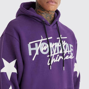 Vente en gros Costume évasé en molleton de coton 400gsm imprimé de haute qualité Pantalon évasé à enfiler Survêtements à capuche personnalisés - Product Image 3