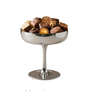 Juego de 2 Tazones para Servir de Acero Inoxidable con Patas de Bola, Tazón de Chocolate de Metal Decorativo Moderno, Tazón para Aperitivos con Diseño Único - Product Image 4