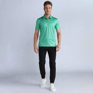 . Polo de golf pour hommes à manches courtes et col conçu pour l'entraînement en plein air et le style de vie décontracté - Product Image 2