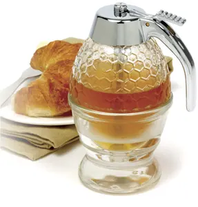 Bestseller Neuankömmling Acryl Sirup Flasche Honig Spender Gläser