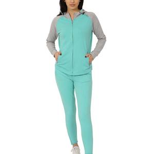 Broderie délavée recadrée sur la taille nouvelle rue porter personnalisé en détresse fermeture éclair à capuche ensemble Joggers polaire à capuche en gros - Product Image 3