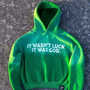 Fabricante de fábrica de suministro de algodón serigrafiado personalizado 420gsm Zip up sudaderas con capucha para hombre - Product Image 2