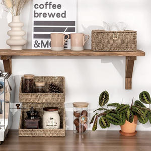 Vente en gros de boîtes de rangement en raphia pour papier de soie boîtes à serviettes rectangulaires en jonc de mer du Vietnam - Product Image 4