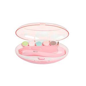 Baby Nail Trimmer <b>Set</b> With File And Buffing Discs Myrva Rosa <b>Pink</b> Plastic Baby Care <b>Tool</b> For Safe Nail Maintenance - Product Image 1