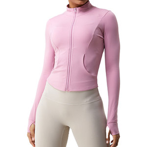 Unique Style Custom <b>Yoga</b> <b>Jacket</b> Ladies Hot Selling High Quality Breathable Eco-Friendly Windproof Highly Fashionable Women's - Product Image 2