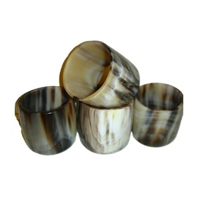 แหวนผ้าเช็ดปากรูปควายวัวพร้อมฮอร์นขัดธรรมชาติที่ไม่เหมือนใครแหวนผ้าเช็ดปากเขาควายสำหรับตกแต่งห้องครัวและรับประทานอาหาร - Product Image 1