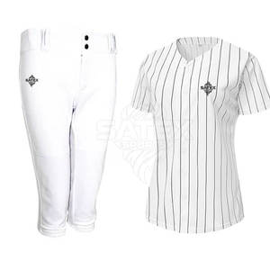 ชุดซอฟต์บอลพิมพ์โลโก้ตามสั่ง คุณภาพสูง ผลิตภัณฑ์เฉพาะตัว ระบายอากาศได้ดี สำหรับผู้ชาย ผ้าโพลีเอสเตอร์ 100% คอวี - Product Image 1