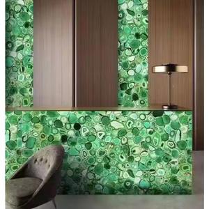 Encimera de Ágata Natural, Pared Retroiluminada Personalizada, Mesas de Comedor Únicas de Cristal, Muebles de Lujo, Mejores Precios - Product Image 2