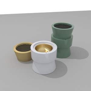 Modern Minimalist Aroma <b>Oil</b> <b>Burner</b> Set Dual Tone Ceramic Incense Diffuser for Home & Spa Decor - Product Image 6