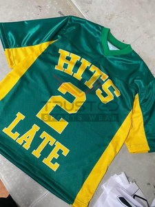 Maillot de football américain personnalisable de haute qualité avec manches courtes, respirant et à séchage rapide pour adultes unisexes - Service OEM - Product Image 3