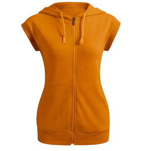 Hoodies sans manches pour femmes, coupe-vent, décontractés, hiver, avec logo sur le devant, tissu polaire de haute qualité - Product Image 1