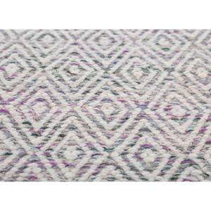 Alfombras Abrash ADWV-13047 de Tejido Plano con Patrón Geométrico en Lana y Viscosa, Color Rosa y Morado, para Uso Doméstico - Product Image 3