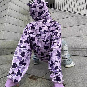 Sudadera Casual de Invierno para Hombre, Personalizada, con Cremallera Completa y Capucha, Tela de 300 Gramos, Servicio OEM, Diseño Impreso - Product Image 3