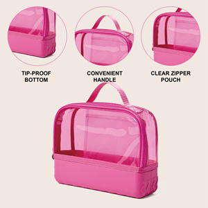 Pochette de rangement transparente personnalisable, sac organisateur léger en EVA, design renforcé et étanche, accessoire de plage - Product Image 6
