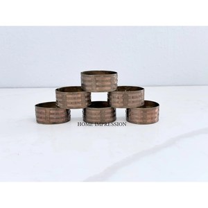 Anillo de Servilleta Metálico de Moda para Bodas y Celebraciones, Recuerdos Ecológicos, Decoración de Mesa, Suministro Personalizado en Existencia, India - Product Image 1