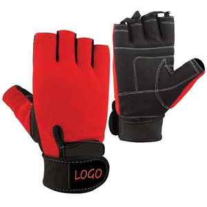 Gants d'haltérophilie légers demi-doigt en cuir avec logo personnalisé de nouvelle conception pour hommes femmes gym fitness - Product Image 5