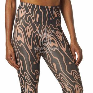 Pantalones de Yoga de sublimación elegantes para mujer superventas, famosas mallas de cintura elástica con material de alta calidad - Product Image 3