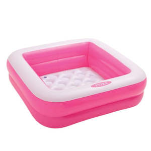 สระน้ำเป่าลมทรงสี่เหลี่ยม Intex - สีชมพู - Product Image 1
