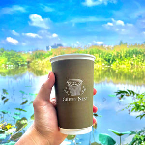 Vaso de Papel de Pared Simple Reciclable para Bebidas Calientes y Frías, Vaso Desechable Sostenible, Buen Precio - Product Image 1