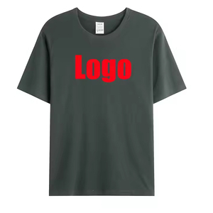 T-shirt graphique unisexe 100% coton haute qualité en satin à manches courtes avec logo personnalisé sérigraphie 220GSM pièce unique poids lourd pour hommes - Product Image 4